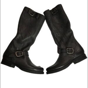 NWT Frye Veronica Slouch 2 Boots 6.5 Dark Gray